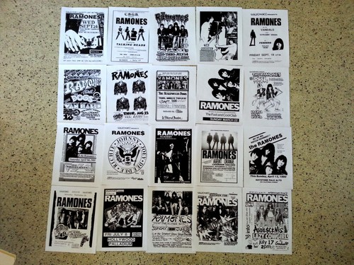 Ramones punk flyer set - ramones,